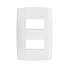 Placa 2 Postos Separados Com Suporte 4x2 S30 - Simon