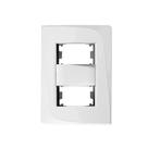 Placa 2 Postos Tendenza 4x2 Pezzi Linha 50.000 Branco