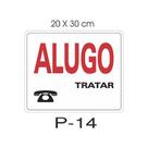 Placa 20x30cm ALUGO Acesso Placa 20x30cm ALUGO Acesso