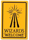 Placa 24x16 - WIZARDS WELCOME