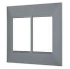 Placa 3 3 posto 4x4 cinza 618516cz pial plus +
