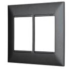 Placa 3 3 posto 4x4 preta 618516pt pial plus