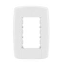 Placa 3 postos 4x2 branca 618503 pial plus antiga