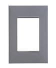 Placa 3 postos 4x2 cinza 618503cz pial plus+