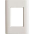 Placa 3 Postos 4x2 Tramontina Giz Branca Soft Touch Com Suporte
