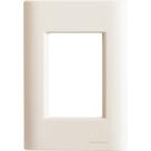 Placa 3 Postos 4x2 Tramontina Giz Branca Soft Touch sem Suporte