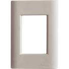 Placa 3 Postos 4x2 Tramontina Giz Fendi sem Suporte