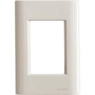 Placa 3 Postos 4x2 Tramontina Giz Fendi Soft Touch sem Suporte