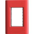 Placa 3 Postos 4x2 Tramontina Giz Napoli Suporte