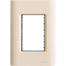 Placa 3 Postos 4x2 Tramontina Giz Nude Soft Touch Com Suporte Placa 3 Postos 4x2 Tramontina Giz Nude Soft Touch Com Suporte