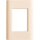 Placa 3 Postos 4x2 Tramontina Giz Nude Soft Touch sem Suporte Placa 3 Postos 4x2 Tramontina Giz Nude Soft Touch sem Suporte