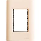 Placa 3 Postos 4x2 Tramontina Giz Nude Soft Touch Suporte Tramontina