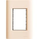 Placa 3 Postos 4x2 Tramontina Giz Nude Soft Touch Suporte Placa 3 Postos 4x2 Tramontina Giz Nude Soft Touch Suporte