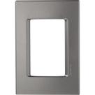 Placa 3 Postos 4x2 Tramontina Izyflat Cinza Grafite Tramontina