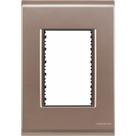 Placa 3 Postos 4x2 Tramontina Liz Ouro Velho Tramontina