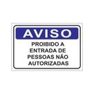Placa 30x20 proib entr pessoas nao aut decore Placa 30x20 proib entr pessoas nao aut decore