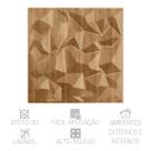 Placa 3D Geométrica Cordilheiras De Madeira Média Revestimento Para Parede