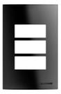 Placa 3M 4x2 Preto BUP Soprano
