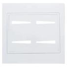 Placa 4 Tomadas 4x4 com Suporte Branco - RVB-1300/59 - RAVENNA Placa 4 Tomadas 4x4 com Suporte Branco - RVB-1300/59 - RAVENNA