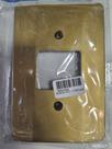 Placa 4 x 2 - 2 teclas de interruptores dourado liso Placa 4 x 2 - 2 teclas de interruptores dourado liso