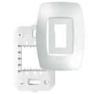 Placa 4"" x 2"" Com Suporte 1 Módulo Vertical Elegance - 2758 - FAME