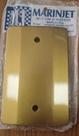 Placa 4 x 2 - placa cega marinjet dourada