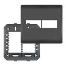 PLACA 4 X 4 PRETA 02 MODULOS COM SUPORTE SHP - 4078 Habitat Black FAME PLACA 4 X 4 PRETA 02 MODULOS COM SUPORTE SHP - 4078 Habitat Black FAME