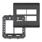 PLACA 4 X 4 PRETA 04 MODULOS DISTANCIADOS COM SUPORTE SHP - 4079 Habitat Black FAME