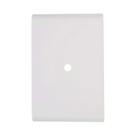 Placa 4x2 1 furo 9,5mm liz branca