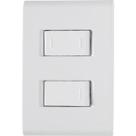 Placa 4x2 + 1 interruptor simples e 1interruptor paralelo 10a