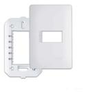 Placa 4X2 1 Modulo Horizontal Fame Habitat Com Suporte Placa 4X2 1 Modulo Horizontal Fame Habitat Com Suporte