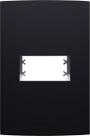 Placa 4x2 1 Módulo Inova Pro Class Alumbra Preto Fosco