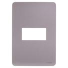 Placa 4X2 1 Posto Axis Grey S730101224 Orion Schneider