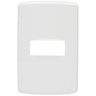 Placa 4X2 1 Posto Duale Up Branca Iriel Placa 4X2 1 Posto Duale Up Branca Iriel