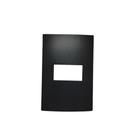 Placa 4x2 1 Posto Ebony Clean Margirius 14448