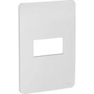 Placa 4X2 1 Posto Gamma Silver Orion S730101274 Schneider