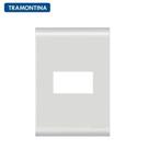 Placa 4x2 1 posto horizontal branca - tramontina liz Placa 4x2 1 posto horizontal branca - tramontina liz