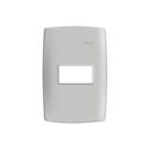 Placa 4x2 1 Posto Horizontal com Suporte Simon 30 Branca Placa 4x2 1 Posto Horizontal com Suporte Simon 30 Branca