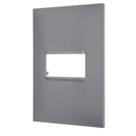 Placa 4x2 1 Posto Pial Plus+ Legrand Cinza 618501CZ