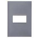Placa 4x2 1 Posto Pial Plus+ Legrand Cinza 618501CZ