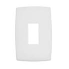 Placa 4x2 1 posto vertical branco 618501 pial plus antiga