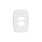 Placa 4x2 1 Tecla + Tomada 2p+t Pluzie Ideale Bca Ref. 3242