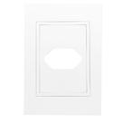 Placa 4x2 1 Tomada Horizontal com Suporte - RVB-1300/67 - RAVENNA