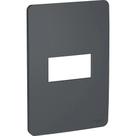Placa 4X2 1P Stellar Black Orion S730101294 Schneider Placa 4X2 1P Stellar Black Orion S730101294 Schneider