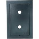 Placa 4x2 2 Furos com Suporte Preto Fosco - EKP-30000/50 - DICOMPEL