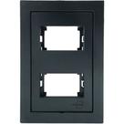 Placa 4x2 2 Modelos com Suporte Preto Fosco - EKP-30000/38 - DICOMPEL