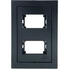 Placa 4x2 2 Modelos Com Suporte Preto Fosco - Ekp-30000-38 - Dicompel