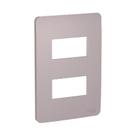 Placa 4x2 2 Módulos Axis Grey Orion Schneider