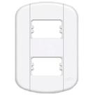 Placa 4x2"" - 2 Módulos Distanciados Blanc Mais - 11439380 - FAME