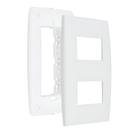 Placa 4X2 2 Modulos Distanciados Soprano Siemens Ilus Com Suporte